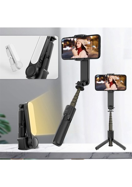 Siyah Taşınabilir Selfie Çubuğu Tripod Kablosuz Bluetooth Uzaktan Kumanda Seyahat Monopod Ios iPhone Android Akıllı Telefon Için El (Yurt Dışından) fiyatları