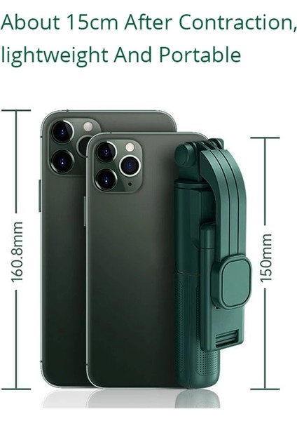 Yeşil Gimbal Akıllı Telefon Tripod Ayarlanabilir El Iphone Xiaomi Samsung Huawei Teleskopik Sopa Cep Telefon Tripodu Tutucu (Yurt Dışından) indirimleri