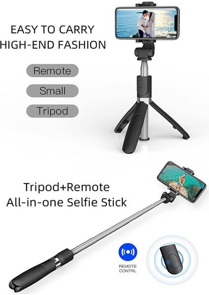 Kırmızı Electop Bluetooth Selfie Çubuğu Tripodlu Plastik Alaşım Kendinden Yapışkanlı Selfiestick Telefon Selfie Çubuğu Iphone Samsung Huawei Için (Yurt Dışından) fiyatları