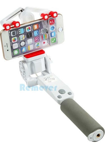 Beyaz Selfie Çubuğu Mini Kablosuz Bluetooth Selfie Çubuğu 360 Derece Panoramik Döndürme ile Uzatılabilir Monopod Iphone'lar Samsung Xiaomi Huawei Için (Yurt Dışından)