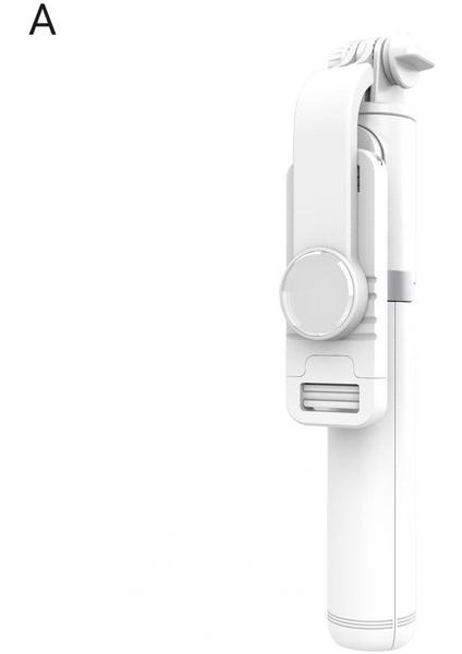 Beyaz Bir Selfie Çubuğu Tek Eksenli Sarsıntı Önleyici Aşınmaya Dayanıklı Dolgu Işığı Telefon Tripod Dış Mekan Için Uzaktan Kumandalı (Yurt Dışından)