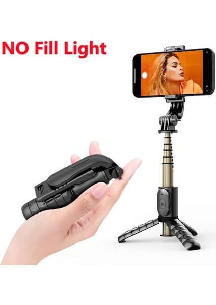 Hıçbır Açık Siyah Elough Selfie Sopa 360 ° Dönme Tutucu Kablosuz Bluetooth Cep Telefonu Tripod Huawei Samsung Xiaomi Ios Android Telefon Selfie (Yurt Dışından)