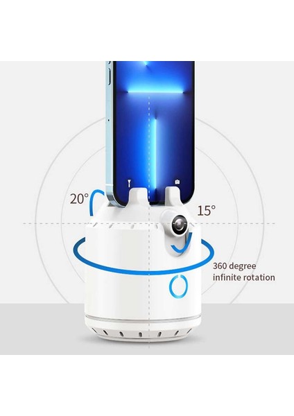 Beyaz Otomatik Yüz Takip Tripod Eller Serbest Rotasyon Otomatik Takip Telefon Tutucu Otomatik Takip Akıllı Telefon Tutucu Içerik Için Kamera Standı (Yurt Dışından) fırsatları