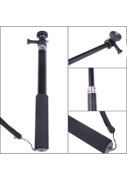 Blackd Monopod Selfie Sopa Gopro Sopa Uzatılabilir Baton Selfie Su Geçirmez El Çubukları Dağı Gopro Hero 7 6 5 Xiaoyi 4K Djı (Yurt Dışından)