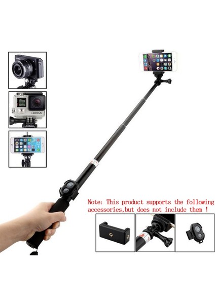 Blackd Monopod Selfie Sopa Gopro Sopa Uzatılabilir Baton Selfie Su Geçirmez El Çubukları Dağı Gopro Hero 7 6 5 Xiaoyi 4K Djı (Yurt Dışından)