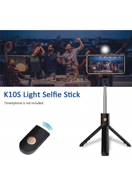 Siyah Evrensel Telefon Tutucu Selfie Sopa Tripod Akıllı Telefon Için Dolgu Işığı Aynası ile Uyumlu iPhone Huawei Xiaomi Braketi (Yurt Dışından) fırsatları