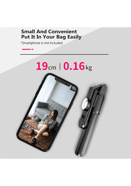 Siyah Evrensel Telefon Tutucu Selfie Sopa Tripod Akıllı Telefon Için Dolgu Işığı Aynası ile Uyumlu iPhone Huawei Xiaomi Braketi (Yurt Dışından) indirimleri