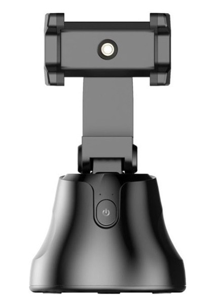 Siyah Cep Telefonu Tripodları Cep Telefonu Tutucu 360° Döndürme Otomatik Yüz Nesne Takip Telefonu Kameralı Telefon Montaj Tutucu Selfie Çubukları Standı (Yurt Dışından)