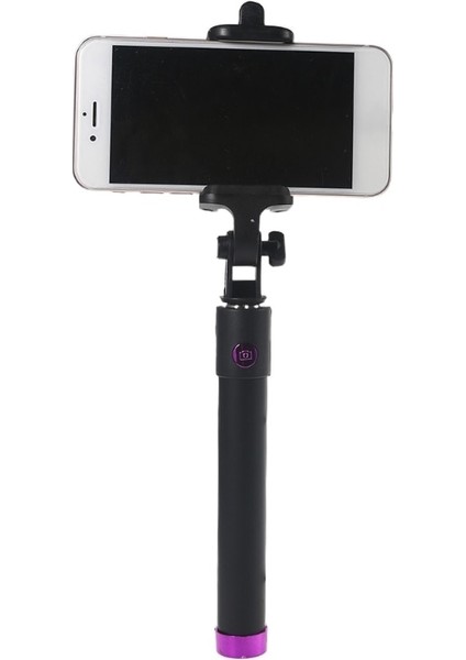 Siyah El 3.5mm Selfie Taşınabilir Uzatılabilir Telefon Monopod Galaxy S9/s9 Artı/not 9/not 8 Için Android Ios Için (Yurt Dışından)