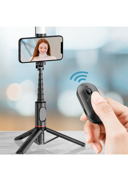 Işık Yok Kutu Cool Dıer 2022 Yenı Taşınabilir Kablosuz Bluetooth Selfie Çubuğu Tripod, Huawei iPhone Için Dolgu Işığı ile Alüminyum Alaşımlı Selfie Stck (Yurt Dışından) fırsatları