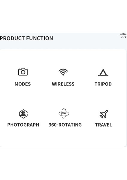 S03 Siyah Electop Kablosuz Bluetooth Selfie Çubuğu Iphone/android/huawei Katlanabilir El Monopod Deklanşör Uzaktan Uzatılabilir Tripod (Yurt Dışından)