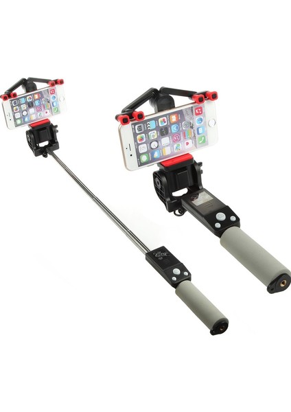 Siyah El Gimbal Akıllı Telefon Selfie Sopa Elektrikli 360 Derece Rotasyon Kablosuz Bluetooth Estabilizador Monopod Android Ios Için (Yurt Dışından)