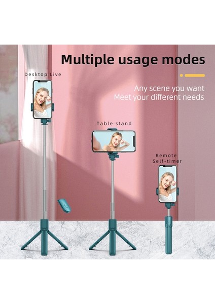 R1S Pembe Işıklı Yeni Kablosuz Bluetooth Uzaktan Kumandalı Selfie Çubuğu Deklanşör Geri Çekilebilir Mini Tripod Katlanabilir Dolgu Işığı Fotoğraf Canlı (Yurt Dışından) indirimleri