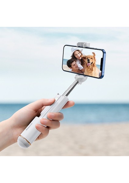Beyaz Mini Katlanabilir Bluetooth Selfie Sopa El Akıllı Telefon Rafı Cep Telefonu Braketi Ios/android/xiaomi (Yurt Dışından)