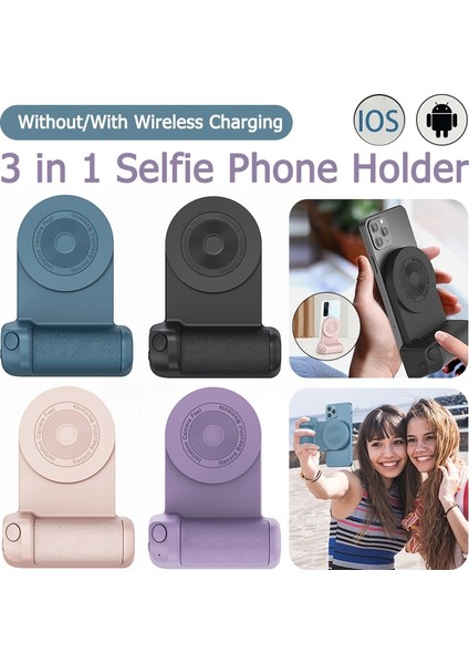 Mavi Macsafe Cradle Manyetik Tutucu Sabitleyici Cep Telefonu Kablosuz Şarj Cihazları Telefon Fotoğraf Desteği iPhone 12 13 14 Için Kavrama Standı (Yurt Dışından) indirimleri