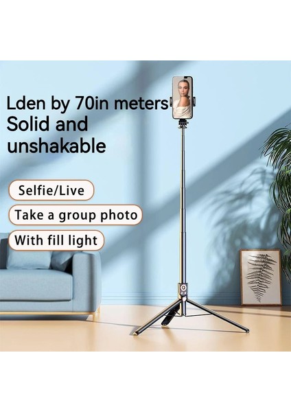 1,8 M-Dolgu Işığı Yok 1800 mm Uzun Uzatılmış Bluetooth Kablosuz Selfie Çubuğu Canlı Yayın Standı Tutucu Tripod Akıllı Telefonlar Için Dolgu Işığıyla Katlanabilir (Yurt Dışından) fiyatları