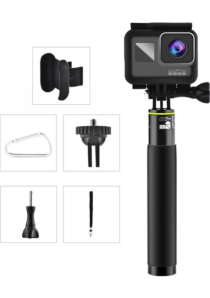 Siyah Magcle Eylem Video Kameralar Uzatılabilir Bluetooth Uyumlu Selfie Sopa Tutucu Video Kamera Akıllı Telefonlar Için Selfie Sopa Kamera (Yurt Dışından)