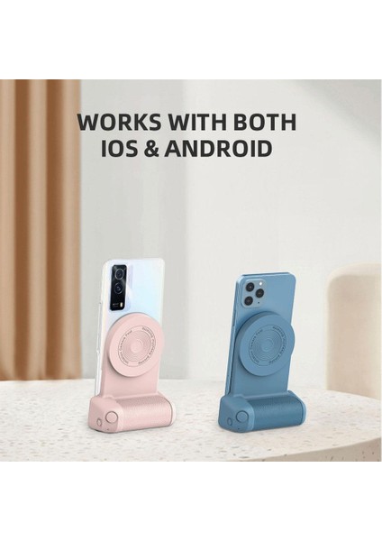 F Manyetik Kamera Kolu Cep Telefonu Raf Selfie Manyetik Emme Kablosuz Şarj Braketi Masaüstü Şarj Cihazı (Yurt Dışından) fiyatları