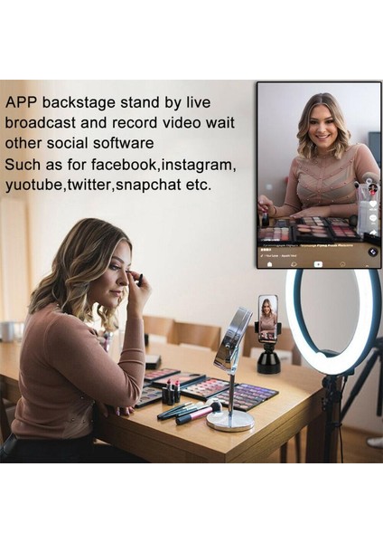 Tripodlu Yeni 360° Dönebilen Yüz Takip Selfie Çubuğu Tripod Nesne Takip Tutucusu Ia Yüz Tanıma ve Kamera Gimbal Sabitleyici (Yurt Dışından) modelleri