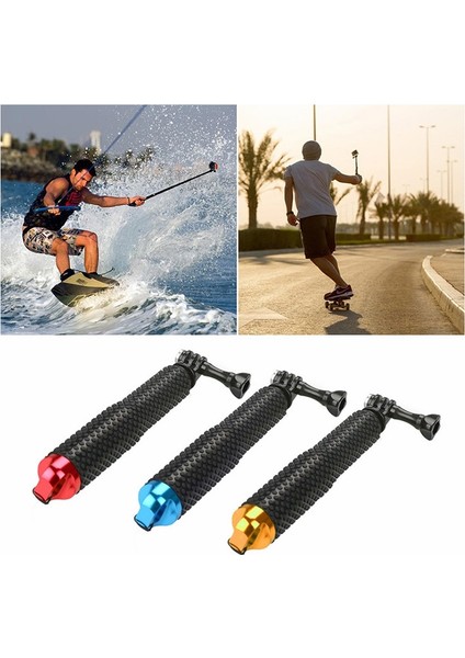 Kırmızı Uzatılabilir Go Pro Sopa Için El Palo Gopro Selfie Çubukları Monopod Gopro Hero Için 5 4 6 7 3 + 3 2 1 SJ4000 Xiaomi Yi Için (Yurt Dışından)