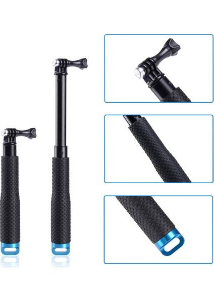 Kırmızı Uzatılabilir Go Pro Sopa Için El Palo Gopro Selfie Çubukları Monopod Gopro Hero Için 5 4 6 7 3 + 3 2 1 SJ4000 Xiaomi Yi Için (Yurt Dışından)