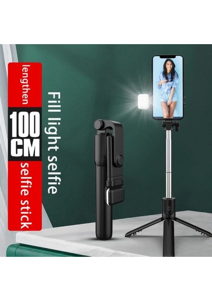 Işıksız Akıllı Telefon Selfie Çubuğu Bluetooth Uyumlu Entegre Genişletilmiş Kamera Braketi Dolgu Işığı Ayarlanabilir Tripod Iphone 13 12 11 Için (Yurt Dışından) modelleri