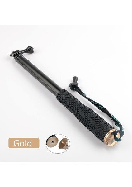 43 Inç Altın 43IN Alüminyum Dalış Monopod Gopro Hero 6 5 7 8 9 10 Siyah Tripod Oturumu Sjcam Sj7 Eylem Kamera Selfie Sopa Go Pro (Yurt Dışından)