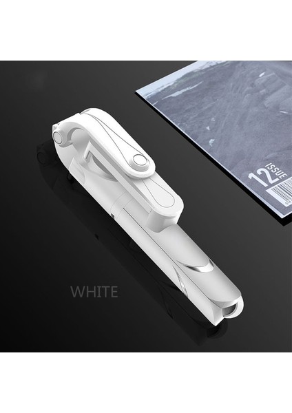 Beyaz 3 In 1 Selfie Sopa Telefon Tripod Uzatılabilir Monopod Telefon Tutucu Bluetooth Uyumlu Uzaktan Akıllı Telefon Selfie Sopa Için (Yurt Dışından)