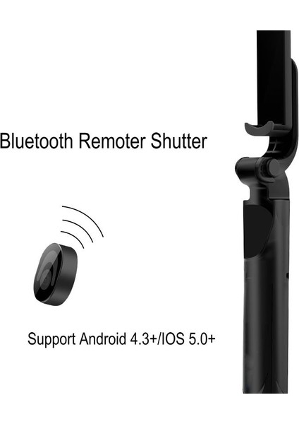 Beyaz 3 In 1 Selfie Sopa Telefon Tripod Uzatılabilir Monopod Telefon Tutucu Bluetooth Uyumlu Uzaktan Akıllı Telefon Selfie Sopa Için (Yurt Dışından)