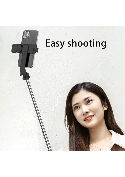 Tripod Telefon Teleskopik Selfie Tripod Dolgu Işığı Canlı Akış Standı Aile 360 Döner Taban Yatay Dikey Arasında Geçiş (Yurt Dışından)