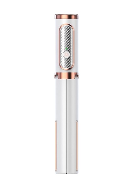 Beyaz Evrensel Bluetooth Selfie Çubuğu iPhone Huawei Vivo Oppo Xioami Özel Kamera Otoportre Tripod Entegre Canlı Seyahat (Yurt Dışından)