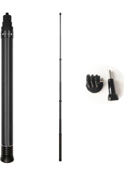 Altın Uygun Sabit Bağlantı Karbon Fiber Aksiyon Kamerası Canlı Yayın 2.9 Metre Uzatma Direği Seyahat Aksesuarı (Yurt Dışından) fiyatları