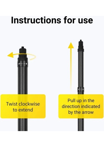 Altın Uygun Sabit Bağlantı Karbon Fiber Aksiyon Kamerası Canlı Yayın 2.9 Metre Uzatma Direği Seyahat Aksesuarı (Yurt Dışından) modelleri