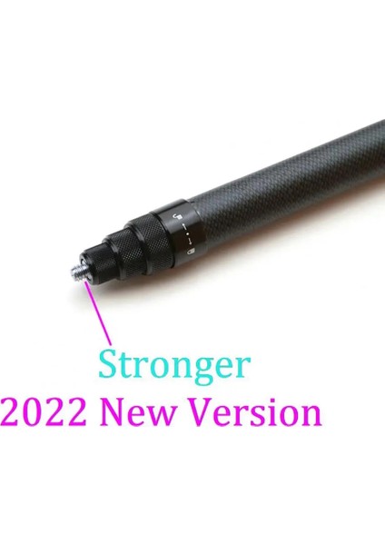 Altın Uygun Sabit Bağlantı Karbon Fiber Aksiyon Kamerası Canlı Yayın 2.9 Metre Uzatma Direği Seyahat Aksesuarı (Yurt Dışından) fırsatları