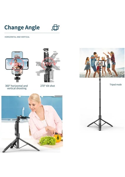 Siyah Canlı Bluetooth Özçekim Çubuğu Tripod Standı Katlanabilir Monopod Gopro Aksiyon Kameraları Akıllı Telefonlar Için 1/4 Vida ile Denge Sabit (Yurt Dışından) fırsatları
