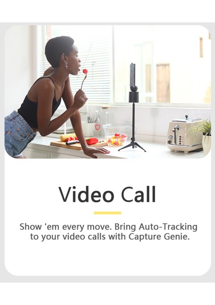 Siyah 3 Adet Şarj Edilebilir Akıllı Taşınabilir Selfie Çubuğu, 360° Döndürme Otomatik Yüz Nesne Takip Kamera Tripod Tutucu Akıllı Çekim Telefon Montajı (Yurt Dışından) indirimleri