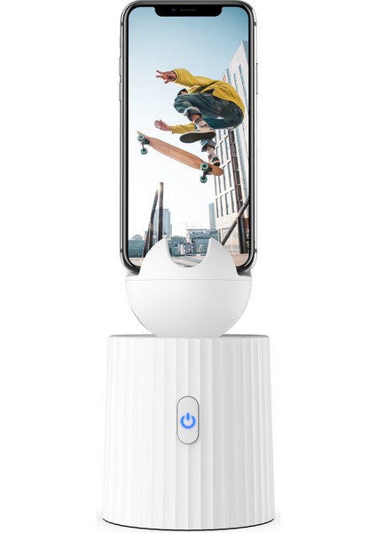 Siyah Şarj Edilebilir Akıllı Taşınabilir Selfie Çubuğu, 360° Döndürme Otomatik Yüz Nesne Takip Kamera Tripod Tutucu Akıllı Çekim Telefon Montajı (Yurt Dışından) fiyatları