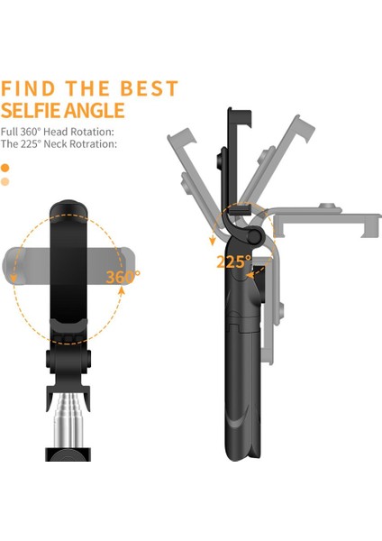 X-09 Katlanabilir Kablosuz Bluetooth Selfie Sopa Uzaktan Kumanda ile Canlı Fotoğraf Tutucu Tripod Eylem Kamera iPhone Ios Android (Yurt Dışından) fırsatları
