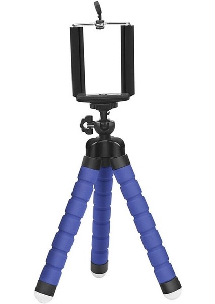 Mavi Tripod Seti Tripod Braketi Cep Telefonu Tutucu Cep Telefonu Kamera Selfie Çubuğu Monopod Kamera Montaj Desteği iPhone 13 12 11 Için Uzaktan Kumanda (Yurt Dışından)