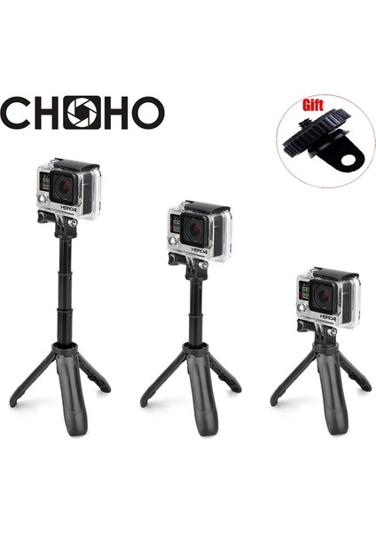 Mavi Selfie Sopa Kendinden El Uzatılabilir Kutup Monopod Mini Tripod Standı Gopro Hero 7 6 5 4 3 + Xiaoyi 4K Lite Sjcam Aksesuarları (Yurt Dışından)