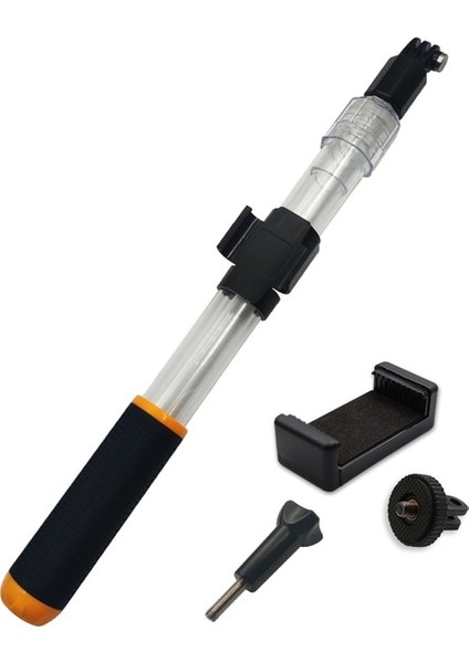 Telefon Tutucusu Ekleyin Yeni Su Geçirmez Şeffaf Selfie Çubuğu Akıllı Telefon Için Teleskopik Monopod Dalış Direği Go Pro Hero 10 9 8 7 6 5 Sjcam (Yurt Dışından)