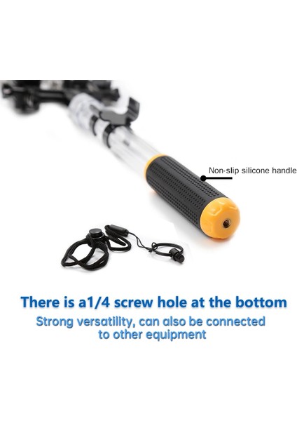 Telefon Tutucusu Ekleyin Yeni Su Geçirmez Şeffaf Selfie Çubuğu Akıllı Telefon Için Teleskopik Monopod Dalış Direği Go Pro Hero 10 9 8 7 6 5 Sjcam (Yurt Dışından) fırsatları