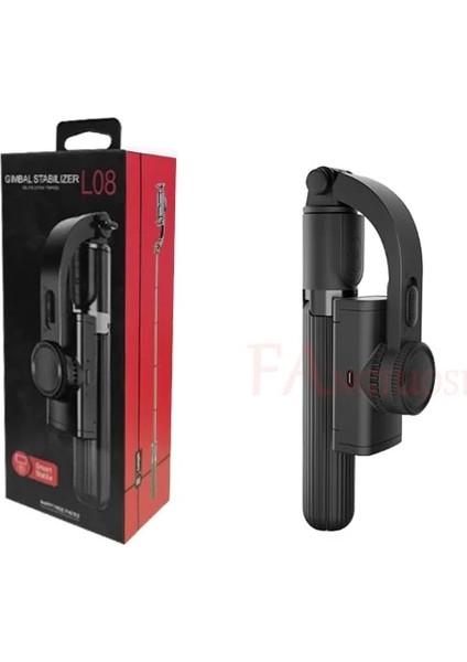 Siyah Fangtuosı Bluetooth El Gimbal Sabitleyici Cep Telefonu Selfie Sopa Tutucu Ayarlanabilir Selfie Standı Iphone/huawei (Yurt Dışından)