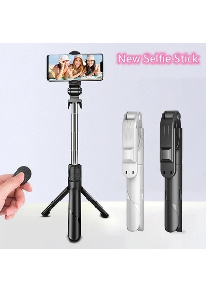 WHITE-70CM 3 In 1 Selfie Çubuğu El Monopod Deklanşör Katlanabilir Mini Kablosuz Bluetooth Tripod, iPhone Ios Android Için Uzaktan Kumanda ile (Yurt Dışından) fiyatları
