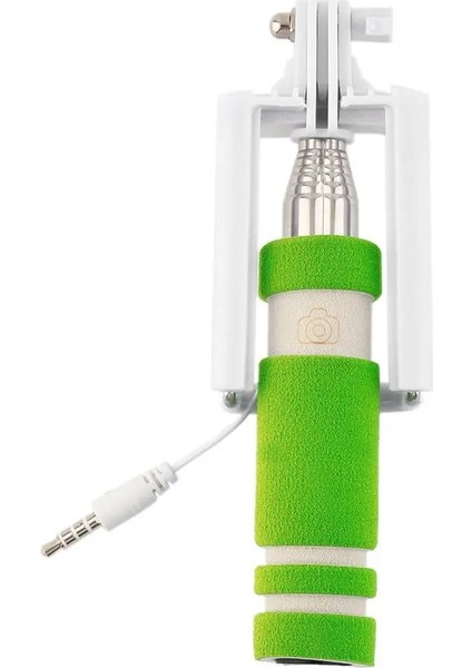 Telefon Tutucu Siyah 5 Renk Mini Uzatılabilir Kablolu Selfie Çubuğu Otoportre Çubuk Tutucu Monopod Palo Selfie Basstone iPhone Samsung Android Için (Yurt Dışından)