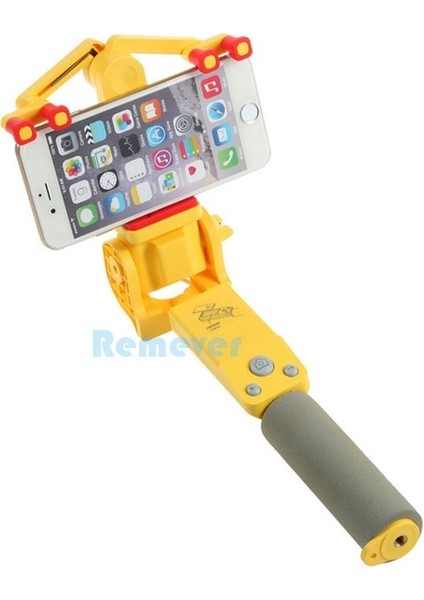 Sarı Selfie Çubuğu Mini Kablosuz Bluetooth Selfie Çubuğu 360 Derece Panoramik Döndürülebilir Uzatılabilir Monopod Iphone'lar Samsung Xiaomi Huawei Için (Yurt Dışından)