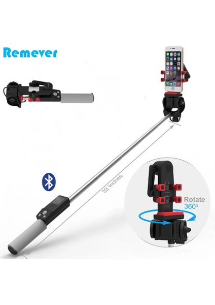 Sarı Selfie Çubuğu Mini Kablosuz Bluetooth Selfie Çubuğu 360 Derece Panoramik Döndürülebilir Uzatılabilir Monopod Iphone'lar Samsung Xiaomi Huawei Için (Yurt Dışından)