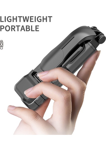 Stil A Işıksız Tripod Selfie Çubuğu ile Cep Telefonu Tutucu Standı LED Işık Halkası Lamba Bluetooth Teleskopik Kablosuz Akıllı Telefon Monopod (Yurt Dışından)