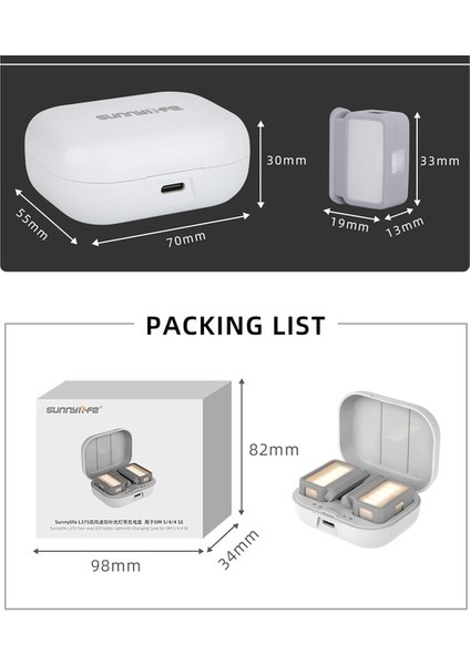 Beyaz Dolgu Işığı Telefon Kelepçesi Djı Om 5/6/se Ayarlanabilir Parlaklık Renk Sıcaklığı Osmo Mobile 6 Gimbal Işık Kelepçesi Aksesuarları (Yurt Dışından)