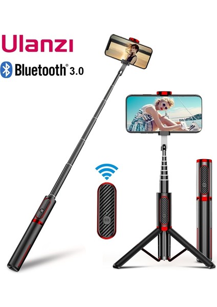 Beyaz Ulanzi Sk-01 Akıllı Telefon Bluetooth Selfie Çubuğu Uzaktan Kumanda ile Tripod Monopod Evrensel iPhone Samsung Huawei Xiaomi Için (Yurt Dışından)